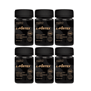 Yerberito - L-Fortex Original Suplemento | 6 Frascos | Natural 30 Cáp