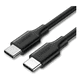 thumbnail image 1 of Cable tipo c 2.0 a USB-C 2.0 macho 3a 60w 1mt 50997 Negro, 1 of 3