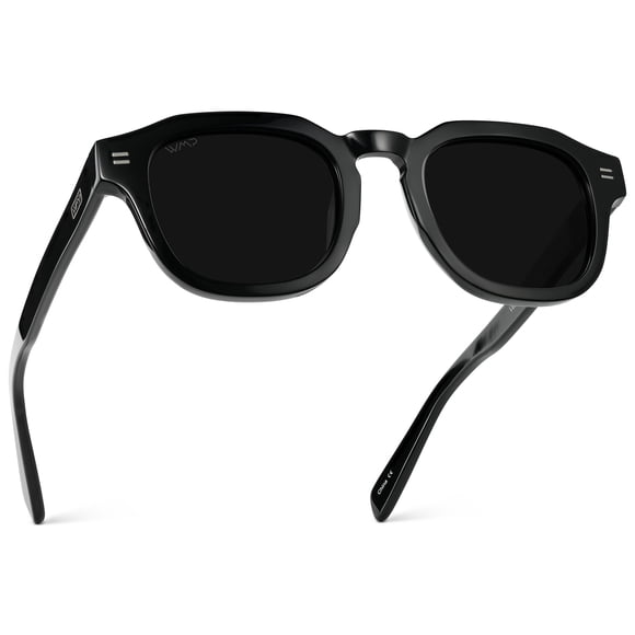 Gafas de sol WearMe Pro cuadradas polarizadas negras