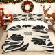thumbnail image 1 of Dark Green Floral Focus on Beauty Printed Duvet Cover Set Bedding Soft And Comfortable for All Seasons Essential for Home Bedroom Guest Room Perfect Gift for Fa, 1 of 1