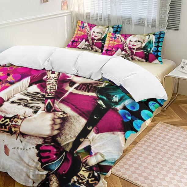 Harley Quinn 3-Piece Bedding Set Soft Warm And Comfortable Bed Set