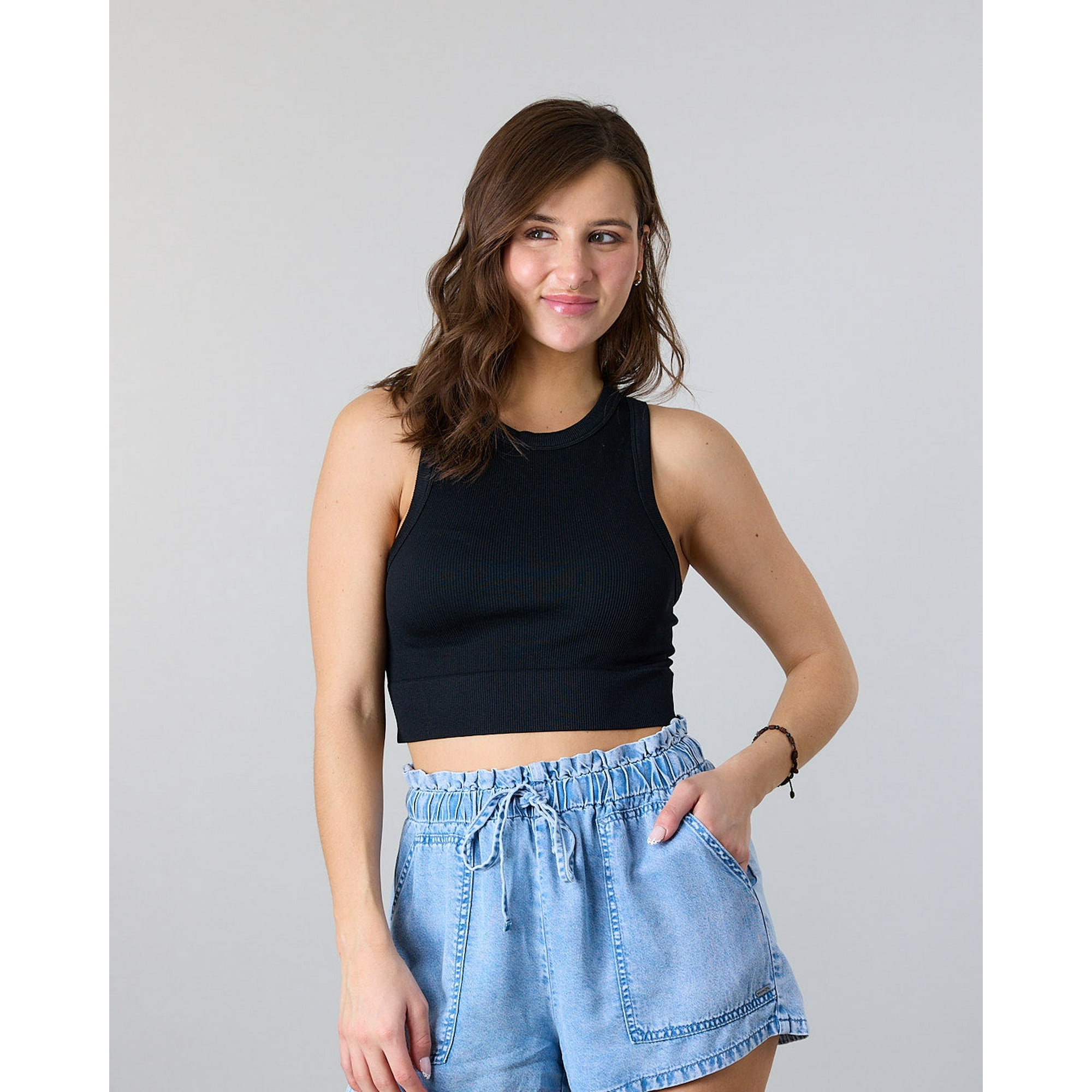 Polera Top Halter Mujer Color Sólido Polemic