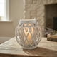 thumbnail image 2 of Porta Vela Candelabro Decorativo Rustico Esfera Madera blanco, 2 of 2