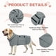 thumbnail image 3 of Uxcell Abrigo Secador para Perros, Batas para Perros Después del Baño Bata Súper Absorbente Toalla Suave Ajustable, (S, Gris), Destinado a Secado Rápido, 3 of 7
