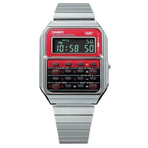 Reloj Casio Vintage Heritage Colors Digital Stainless Steel Quartz Ca-500We-4B Unisex Calculator Watch