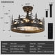 thumbnail image 3 of Ventilador de techo con luz Merexcint Farmhouse Rustic Black, 3 of 8