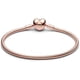 thumbnail image 3 of Pulsera Pandora Cadena Snake Cierre Corazón Oro Rosa 14k, 3 of 3