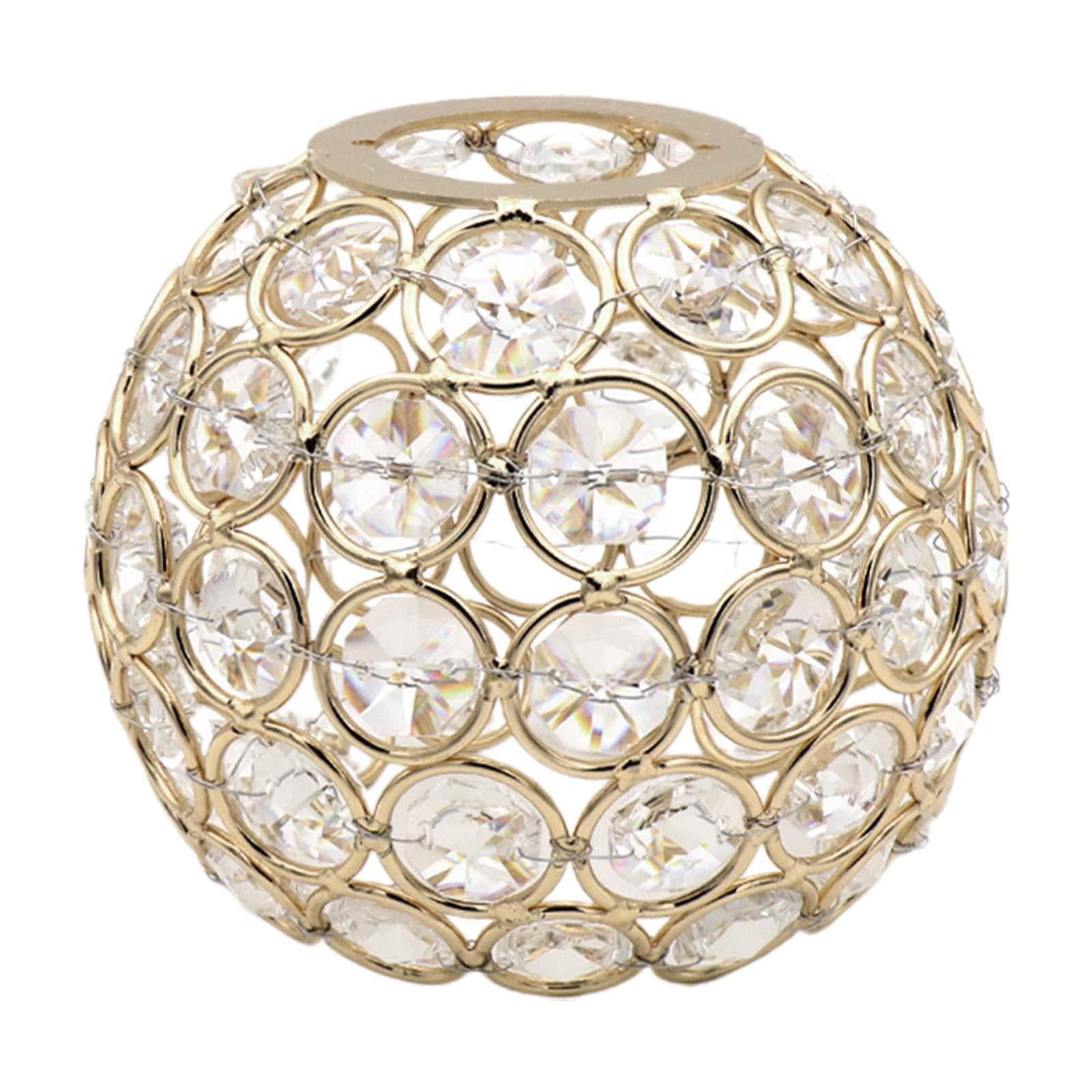 Ioensy - Pantalla De Cristal Lámpara De Lectura Para Fiestas Luz Colgante De Piso Luz De Techo Pantalla Dorada