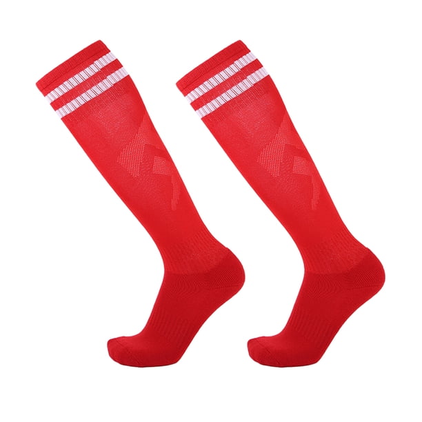 Calcetines de fútbol por encima de la rodilla: medias de entrenamiento con suela gruesa
