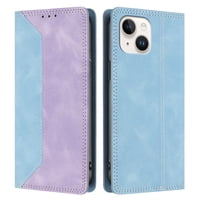 Funda Foxdock Para Iphone 12/12 Pro De Cuero Premium Bicolor Con Ranuras Rfid, Carcasa Tipo Billetera Antigolpes Y Soporte Plegable