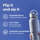 thumbnail image 3 of Botella de agua Hydro Flask Wide Flex Straw de 950 ml, color negro, 3 of 6