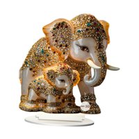 Magideal - Decoración De Animales 2D Decoración De La Madre Manualidades Navideñas Carteles De Mesa Acrílico Placa De Escritorio Acrílico Para Chimenea Gabinete Signo De Elefante