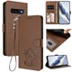 thumbnail image 2 of Funda Volteable tipo Billetera con Correa para Samsung Galaxy S10, Marrón, 2 of 6