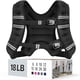 thumbnail image 1 of Chaleco pesado Zeerun de 8 kg para mujeres y hombres de 18 libras, color negro, 1 of 8
