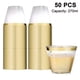 thumbnail image 1 of Paquete de 50 vasos de cóctel de plástico de 9 oz, vasos de plástico transparente con borde resistente, vasos desechables para bodas, fiestas de cumpleaños y aniversarios., 1 of 8