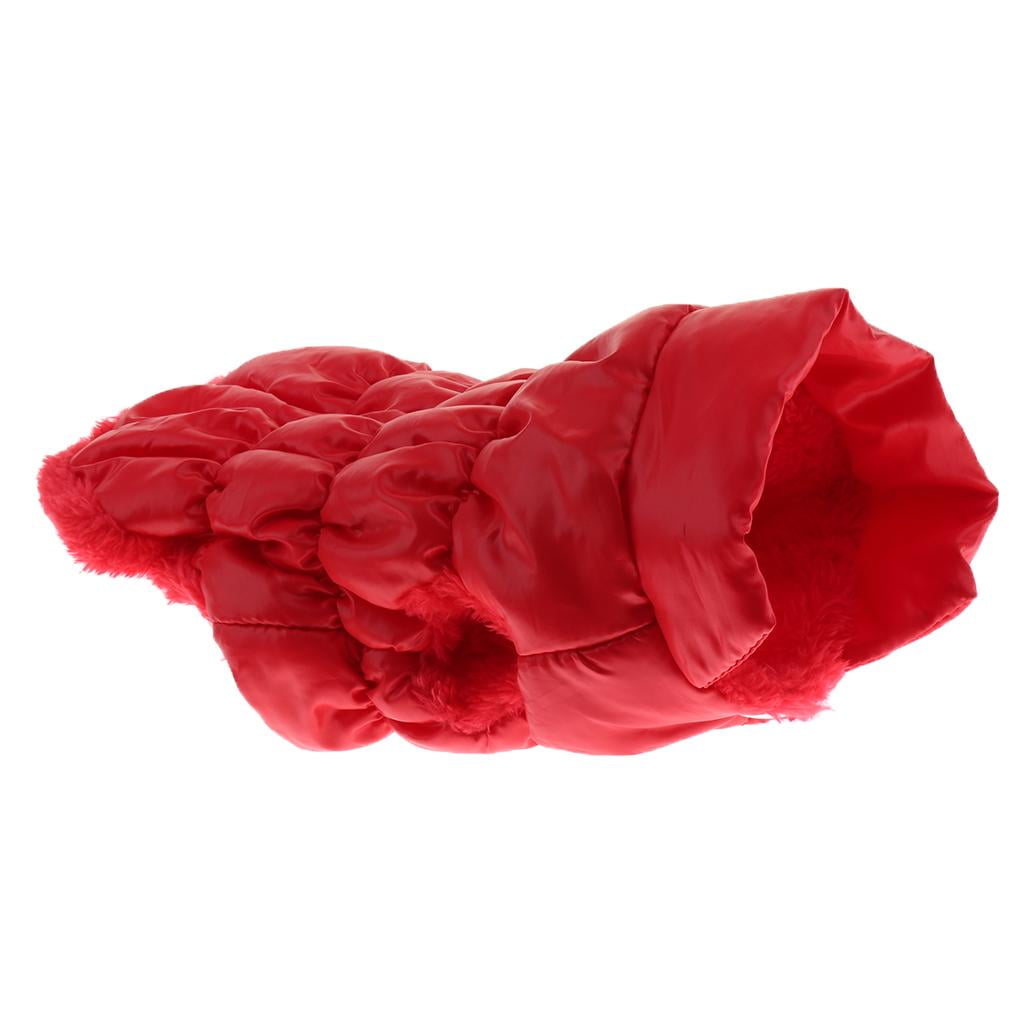 Chaleco perrito de algodón frío para perros, para clima frío, para perro mediano pequeño rojo l