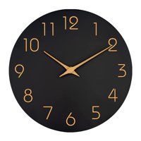 Bothyi - Reloj De Pared Decorativo Sin Tictac Simple Para El Pasillo Del Dormitorio De La Isla De La Cocina