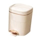 thumbnail image 2 of Canasto De Basura De Cocina, Cubo De Basura Rectangular Con Escalón Para Estudio, Terraza Acristalada, Dormitorio, 8L, Blanco, 2 of 3