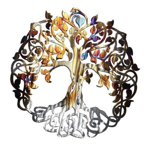 Magideal - De La Vida Decoración De Pared Ornamento Colgante De Pared Escultura Artística De Pared De Metal Para El Hogar Jardín Dormitorio Oficina Sala De