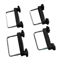 Magideal - 4 Abrazaderas Genéricas Para Pernos En U Para Caja De Techo, Accesorios Para Portaequipajes De Coche, Sujetadores De Metal, Clips De Retención Para , Diámetro Interior 8 Cm