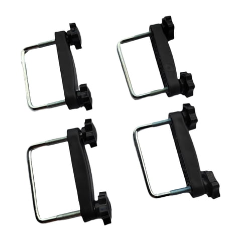 Magideal - 4 Abrazaderas Genéricas Para Pernos En U Para Caja De Techo, Accesorios Para Portaequipajes De Coche, Sujetadores De Metal, Clips De Retención Para , Diámetro Interior 8 Cm