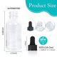 thumbnail image 2 of Botella cuentagotas YONKAN Boston de vidrio transparente de 60 ml, paquete de 24, 2 of 8