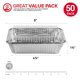 thumbnail image 2 of Bandejas de aluminio Stock Your Home de 1 kg con tapas (paquete de 50) + recipientes para alimentos, 2 of 7