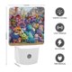 thumbnail image 2 of Monsters University / Universidad de Monstruos Luz nocturna LED con sensor de anochecer a amanecer para dormitorio, baño, pasillo, escaleras - Lámpara LED nocturna de enchufe, 0.5W - 1 pieza, 2 of 6