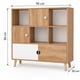 thumbnail image 2 of Librero 3 Niveles Madera Natural Blanco con Puertas 90x26x90 cm, 2 of 6
