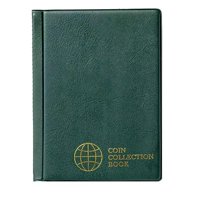Magideal - Organizador De La Página De Recolección De Monedas, Carpeta, Titular De Suministros De Divisas, Libro De Almacenamiento Para Cuartos De Coleccionistas Verde