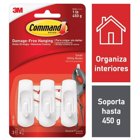 Ganchos Ovalados Pequeños 3 unidades, 1 Un