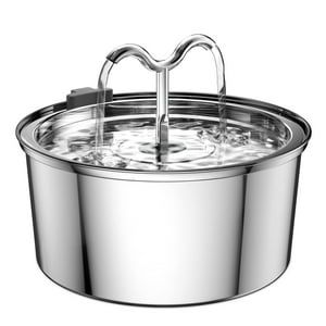 Fuente De Agua Para Gatos Dooob De Acero Inoxidable Para Mascotas, 3.2 L/108 Oz