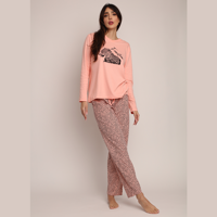 Mon Amour - Pijama Algodón Estampado De Leopardo 261509 - S