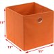 thumbnail image 5 of Cubos plegables Storage Bins Simple Houseware de 11 pulgadas, color naranja, paquete de 6, 5 of 7