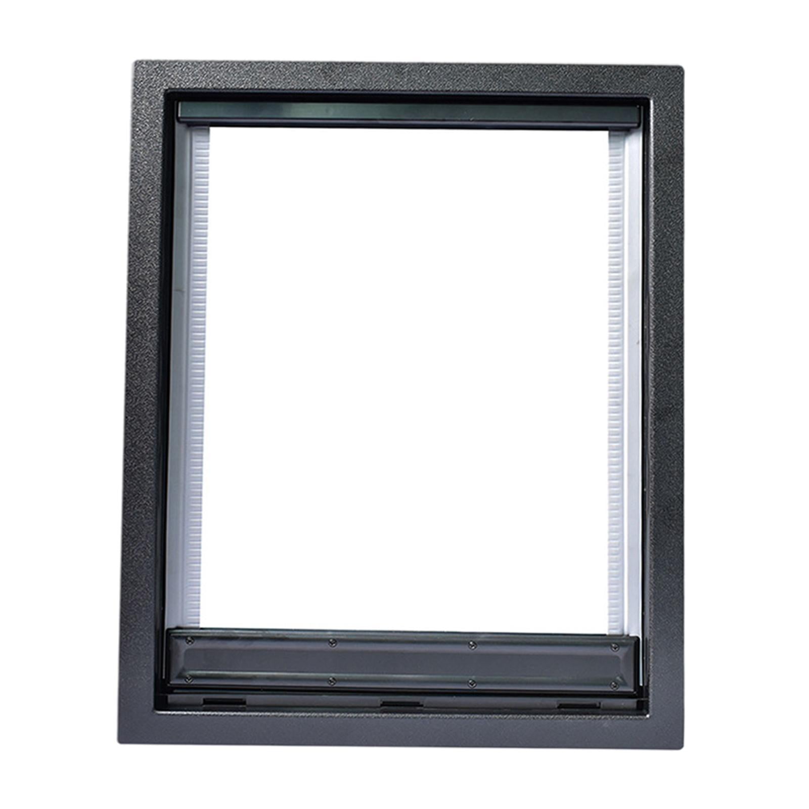 Ioensy - Puertas Con Solapa Para Perros Y Gatos De Primera Calidad, Puerta Pequeña Para Mascotas, Plástico Abs, Cachorros Transparentes, Xl, Color Negro