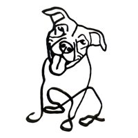 Bothyi - Perro Minimalista Esculturas Dormitorio Oficina Estantería Figuritas Decoración G