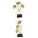 thumbnail image 4 of 2 Uds Escultura De Hojas De Metal Ornamento De Hoja De Ginkgo Para Decoración De Sala De Estar, 4 of 5