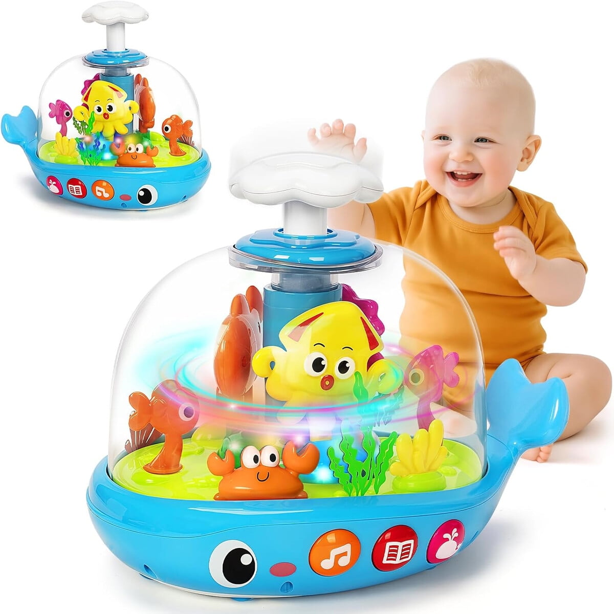 Juguete Musical Acuario Gmaophy Luces Sonidos 612m