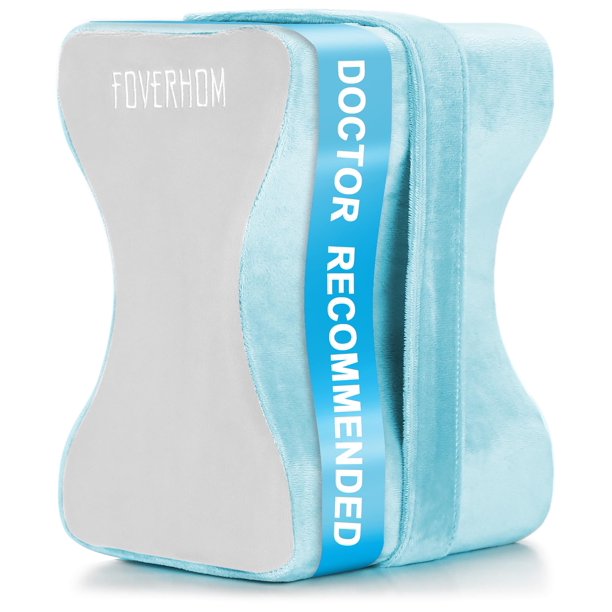 Almohada de rodilla de espuma viscoelástica, almohada ortopédica para piernas Foverhom