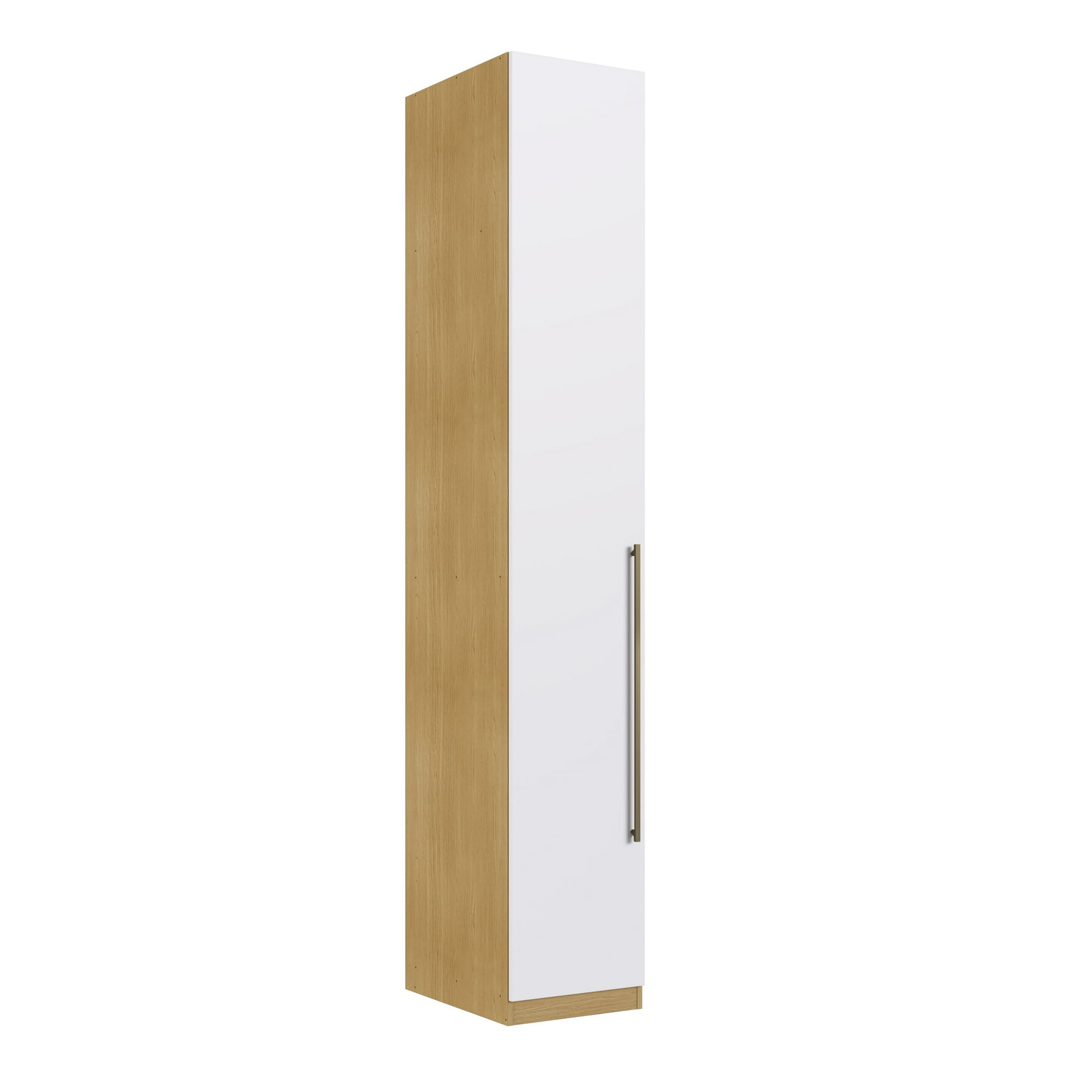 Df Home - Ropero Infinity 1 Puerta 5 Repisas Savana Blanco 2057.0001