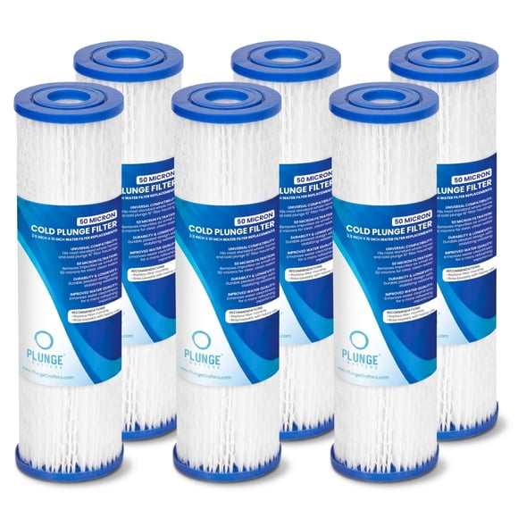 Cartuchos de filtro de agua Plunge Crafters 10" x 6,4 cm 50 micras