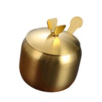 Bothyi - Condimento Caja Cocina Cruet Condimento Tarro Para Pimienta Mariposa Oro