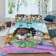 thumbnail image 2 of Dee & Friends in Oz Conjunto de sábanas temático, trío de piezas, cómodo y amigable con la piel, diseño único, regalo de decoración para el hogar para familiares, amigos y fans,135cm *200cm, 2 of 6