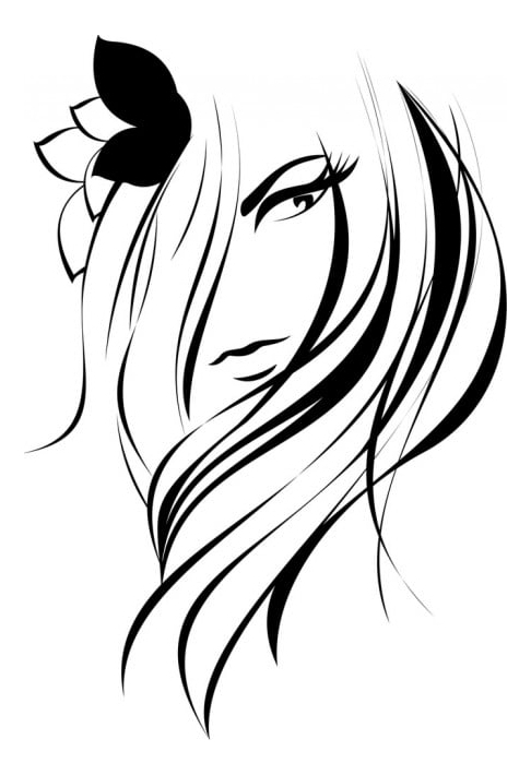 Rienda Libre Graphics - Decomural Hair Salon Girls Beauty Ws-15493