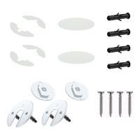 Bothyi - Soporte Para Tableta De Montaje En Pared 90 Grados Giratorio Para Enrutador De Teléfono Cocina Blanco