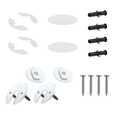 Bothyi - Soporte Para Tableta De Montaje En Pared 90 Grados Giratorio Para Enrutador De Teléfono Cocina Blanco