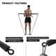 thumbnail image 5 of Barra de resistencia OYINDIZ para gimnasio en casa, entrenamiento, pilates, 96 cm, 5 of 6