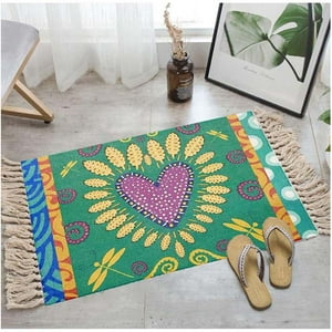 Top Lucky - Bajada De Cama Kilim De Estilo Etnico 60X90 Cm