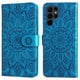 thumbnail image 5 of Funda tipo cartera FOXDOCK para Samsung Galaxy S23 Ultra , diseño girasol en relieve, cuero PU, cierre magnético, soporte y tarjetero, 5 of 5