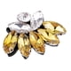 thumbnail image 2 of apliques de perlas de diamantes de imitación de cristal buttterfly para coser ropa de amarillo, 2 of 5